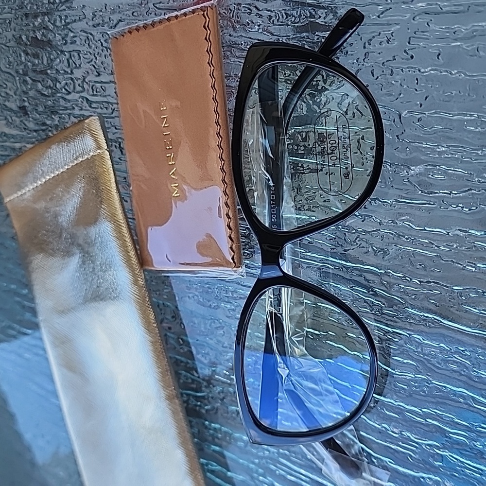 Mareine Amomoma Fashion Cat Eye Black Frame 0.00 AM6005C1 X002NRJ1BN NWT
